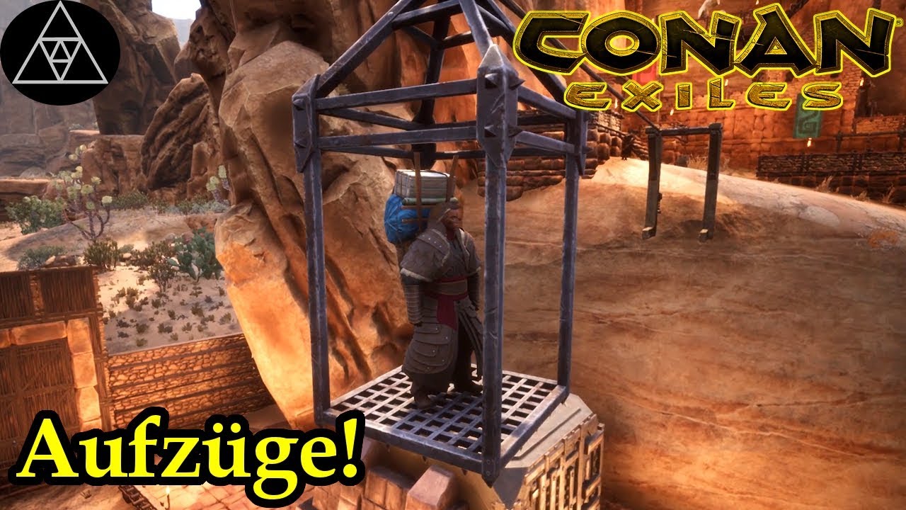 Conan Exiles 74 [deutsch] Super coole Aufzüge & Zugbrücke! Base