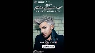 Adam Lambert's IG story : MEET ADAM IN NYC on June 28 / in the Studio🎙 /New photo  2024-05-16