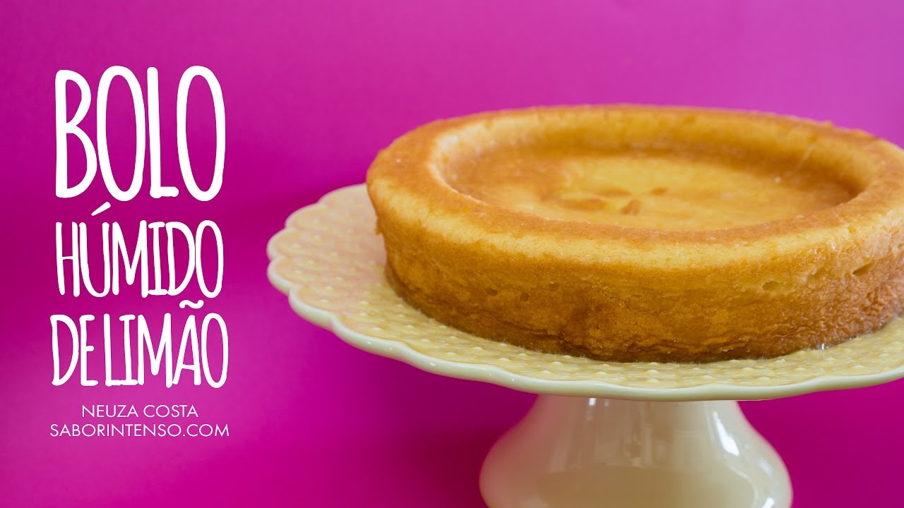Bolo Humido De Limao Youtube
