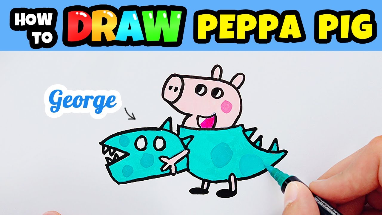 Draw George Dinosaur Like a Pro: Step by Step Drawing for Kids - YouTube