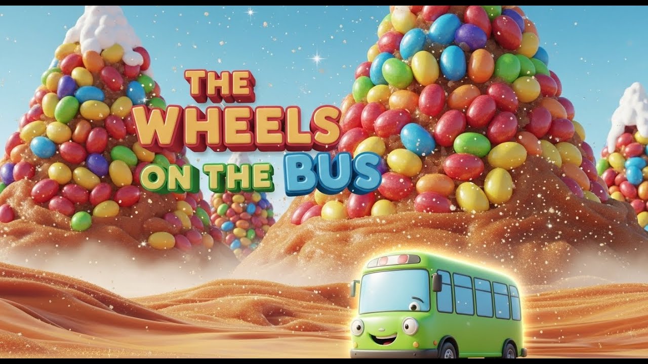 The Wheels on the Bus Fun Kids Song | Colorful 3D Animation for Babies ...