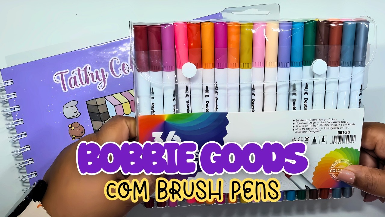 PINTANDO BOBBIE GOODS | SOMENTE COM BRUSH PEN | PINTE COMIGO | COLOR WITH ME | BOBBIE GOODS FAKE