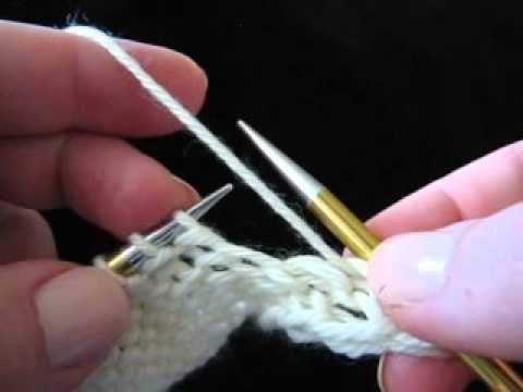 P – Purl Stitch – Continental Style