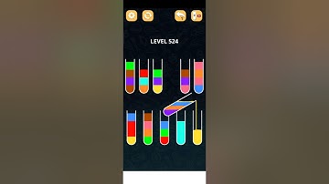 COLOR SORT PUZZLE LEVEL 524