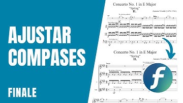 Ajustar compases en Finale | Finale