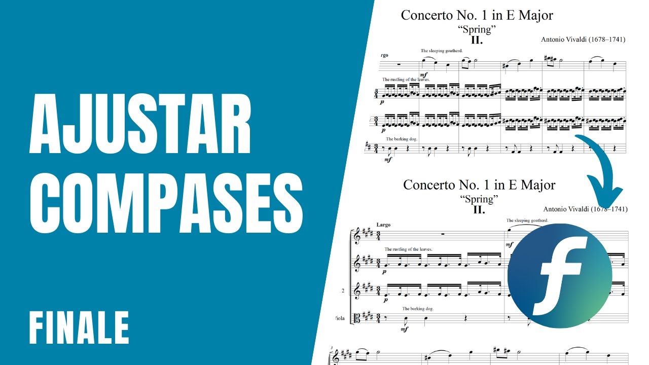Ajustar compases en Finale | Finale
