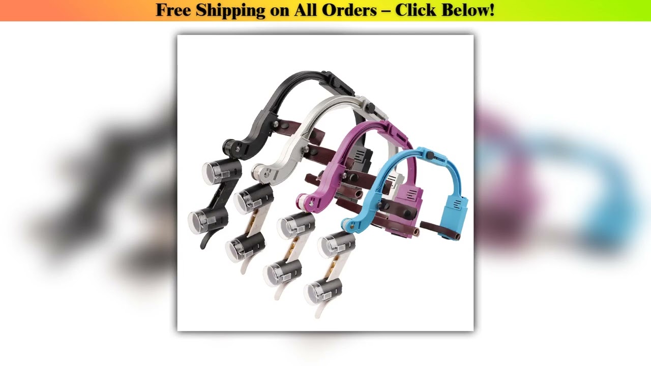 Binocular Dental Loupes LED Head Light Lamp 2.5X 3.5X Magnification Dentistry Surgical Magnifier