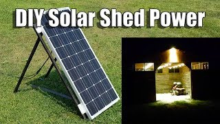In this video i go over a solar power system that set up few years ago
for shed. it consists of renogy 100 watt start kit, ah deep cycle ...