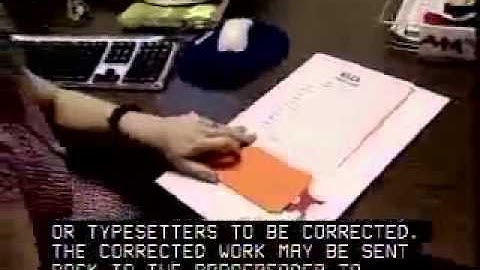 Proofreaders and Copy Markers