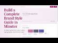Brand Style Guide Builder Walkthrough (Create Client Brand Guidelines Fast)