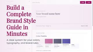 Brand Style Guide Builder Walkthrough (Create Client Brand Guidelines Fast)