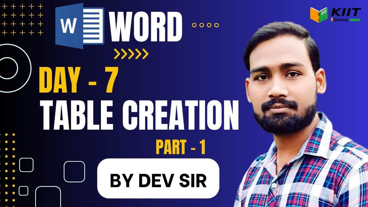 Word 2019 Table Creation Part 1 YouTube Word 2019 Table Creation Part 1 Youtube