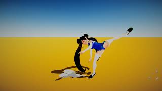 Anime-style lowpoly hairs - Example using MAGICA CLOTH, REALTOON screenshot 2
