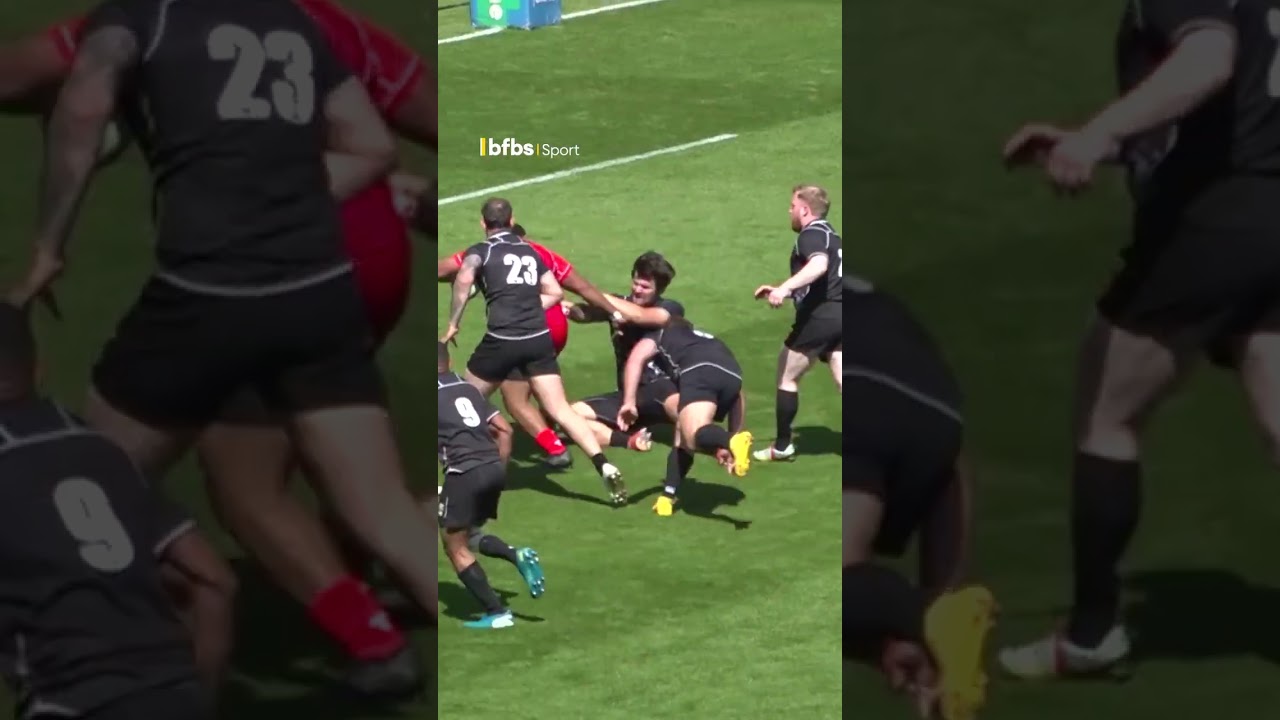 Rugby action as hot as the weather
