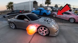Insane Fire Breathing 4 Rotor RX7 Shuts Down The Meet