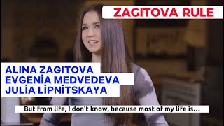 Kamila Valieva about Alina Zagitova, Evgenia Medvedeva, Julia Lipnitskaya