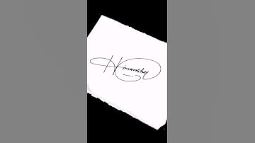 Himanshu signature style video | Design your name | Signature style letter of H | Calligraphy |#sign