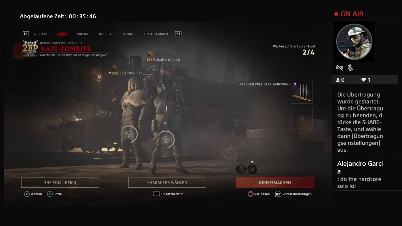 Ww2 zombie the final reich 2p ee speedrun [