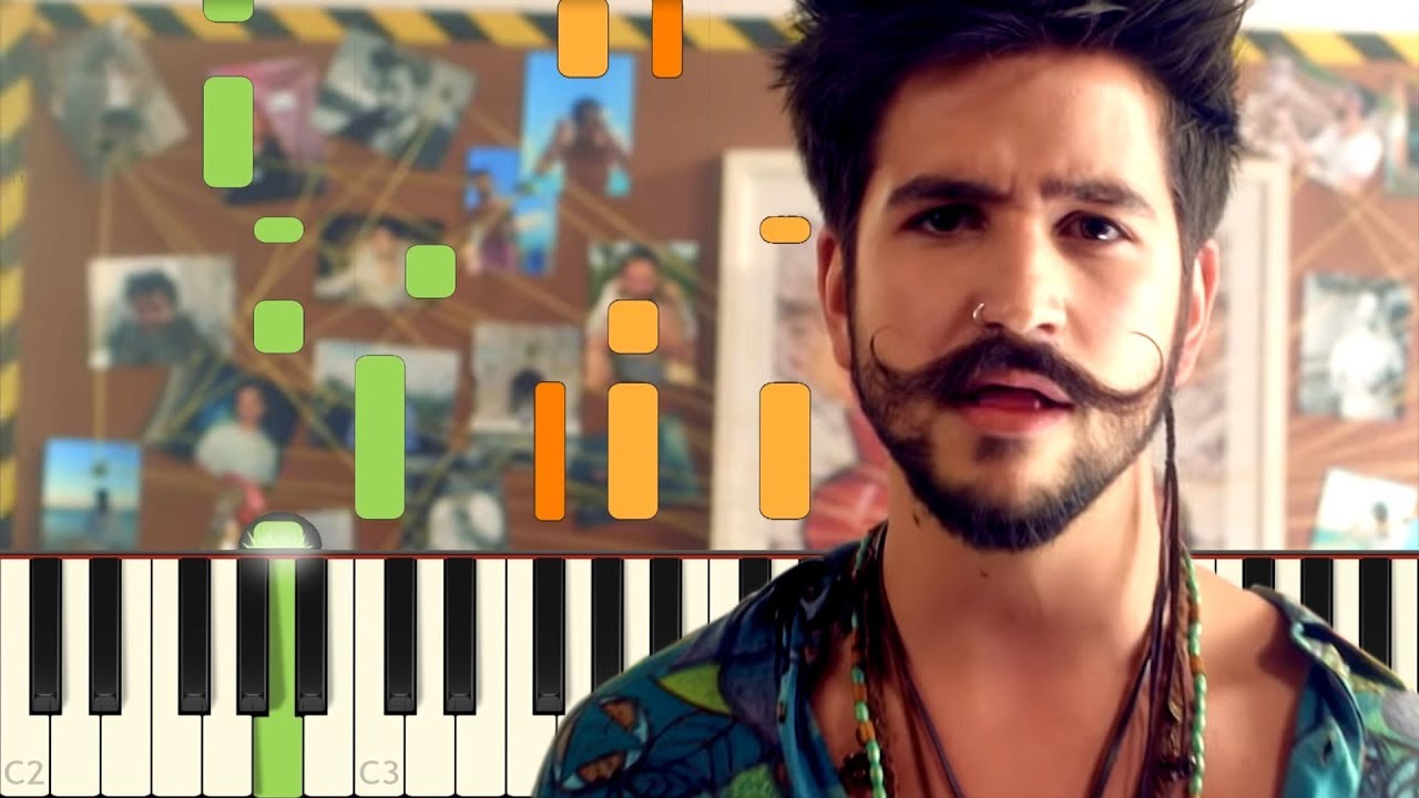 No Te Vayas - Camilo - Piano - Synthesia