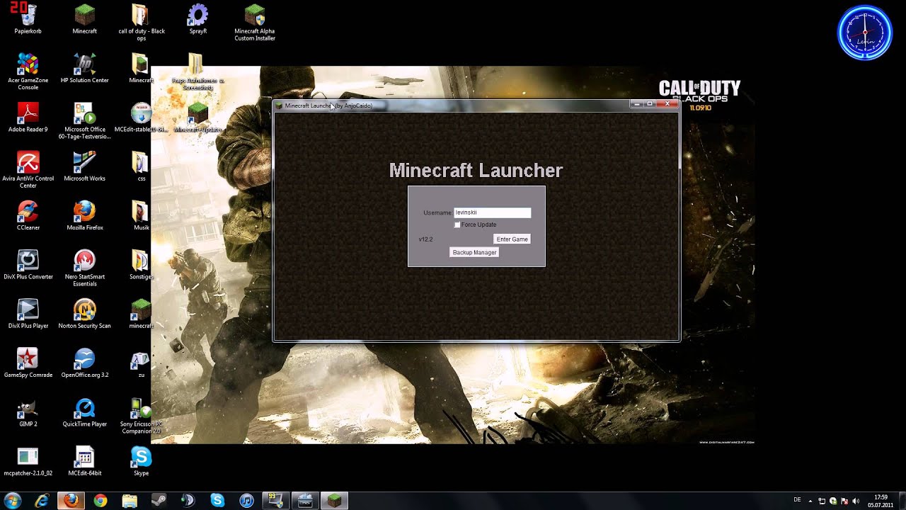 Minecraft + Auto updater ( crack ) - YouTube