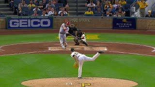 CIN@PIT: Gennett doubles home Votto in the 4th