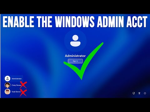 How to Enable & Log in with the Built in Windows Admin Account if You Can't Log on to Your Computer
