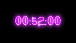 Purple Vampire Neon Timer 52 Minutes Stopwatch