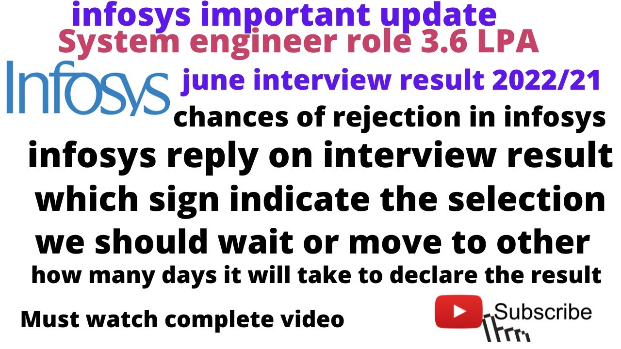 Infosys June 2022 interview result updates #freshersjobs #btechjobs # ...