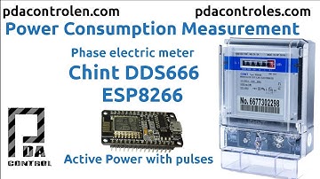 Test Powermeter Chint DDS666 simple phase 3200imp/kwh + ESP8266 12E : PDAControl