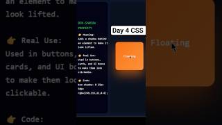 CSS box-shadow property  #dailyshorts #cssanimation #webdevelopment #fyp #day 4