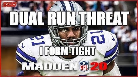 Madden 20 Glitches Cheats and Tips - Dual Running Threat - I Form Tight