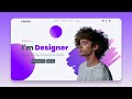 Animated portfolio website template in html css and js  personal website with typing animation