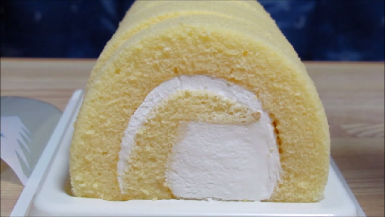 ASMR Eating Sound/No Talking/롤케이크/ロールケーキ/role cake