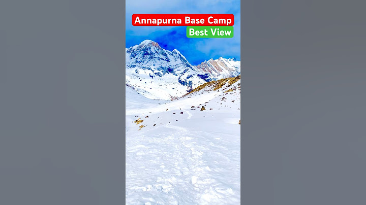 Panoramic Himalayan Vista at Annapurna Base Camp            #annapurnabasecamp #explorevisionnepal