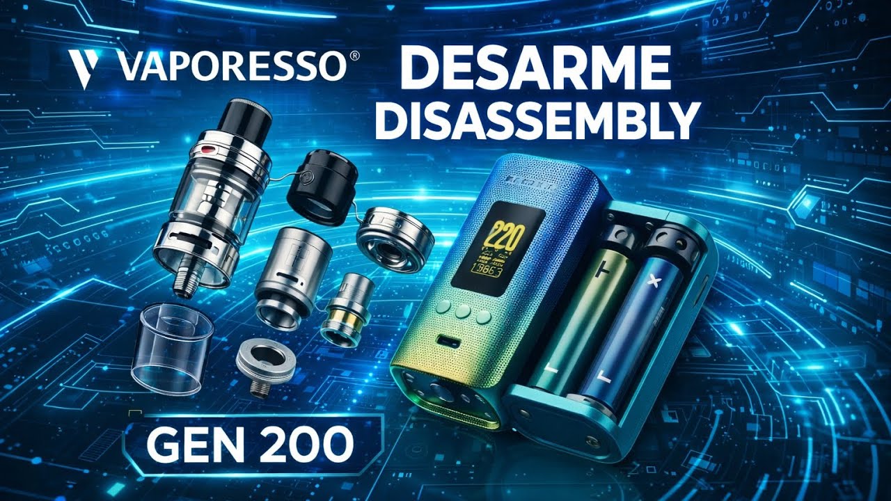 Vaporesso GEN 200 – Desarme completo | Disassembly paso a paso
