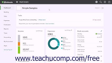 QuickBooks Online Plus 2017 Tutorial Management Reports Intuit Training