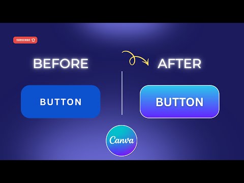 Make Buttons POP in Canva | Easy Gradient Button Tutorial 🔥