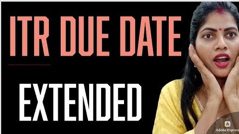 NOW ITR due date extended l by Suman education hub English 