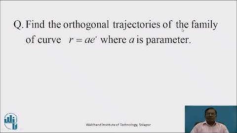 Orthogonal Trajectory (Polar Form)  Part III
