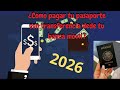 Cómo pagar el pasaporte mexicano con transferencia desde tu celular 