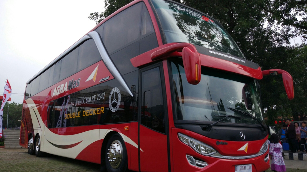 HD Launching Bus Tingkat Agra Mas Double Decker Interior Dan