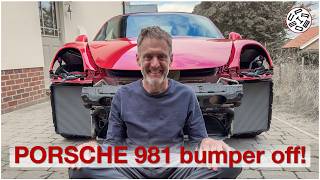 Removing the PORSCHE 981 Boxster’s front bumper