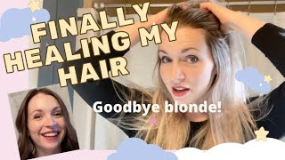 HAIR TRANSFORMATION | Going Back to My Natural Color After YEARS