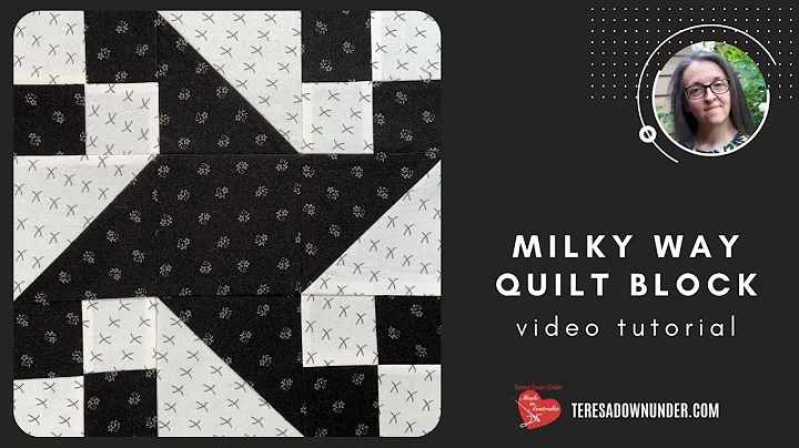 Milky way quilt block video tutorial