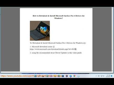 #2023 Download & Install Microsoft Surface Pro 4 Drivers for Windows 10