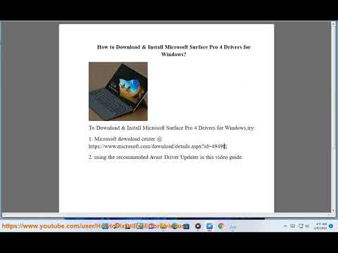 Download & Install Microsoft Surface Pro 4 Drivers for Windows 10 mới nhất 2023