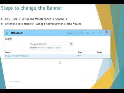 Oracle Cloud ERP - Extensions - Banner Change