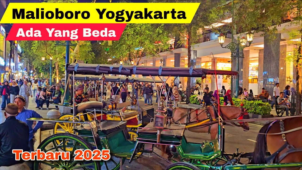 SUASANA TERKINI MALIOBORO YOGYAKARTA DI MALAM HARI | WISATA JOGJA TERBARU 2025