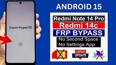 Redmi 14R 14C Frp Bypass Android 15 WithOut PC | All Redmi Poco Frp Bypass WithOut PC Os 15 👌