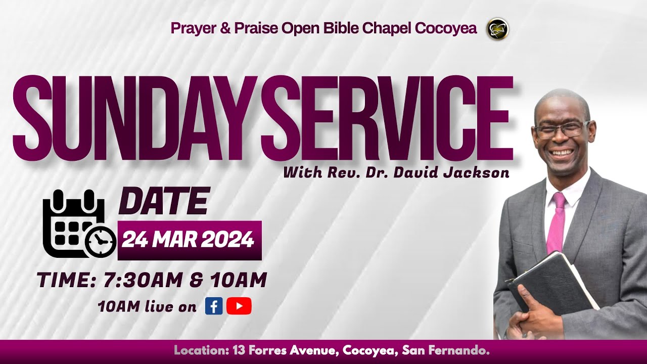 Sunday Worship Service - 24th March 2024 - YouTube